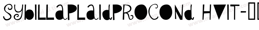 sybillaplaidprocond hvit字体转换